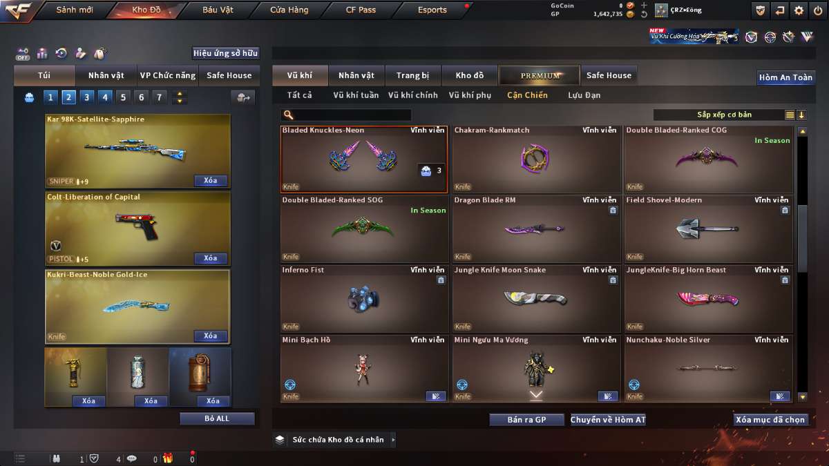 shop acc cf uy tin gia re